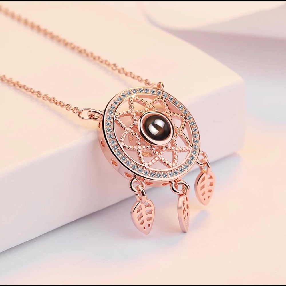 925 silver Dream catcher love necklace - Picture 2 of 3